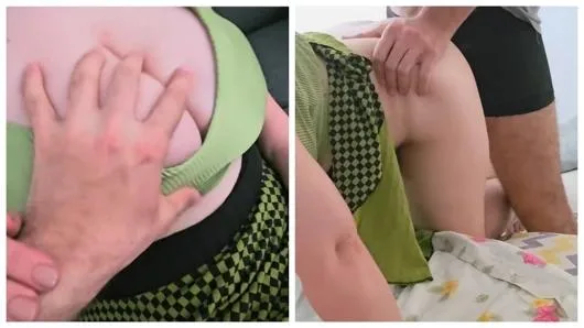 Evde Kalan Komşunun Kızını Siktim - Türk Pornosu